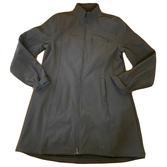 Fila Womens Black Softshell Full-Zip Jacket XL - Picture 1 of 6